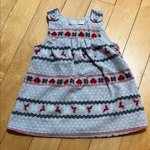 Fleece Winter Patterned Vest Dress